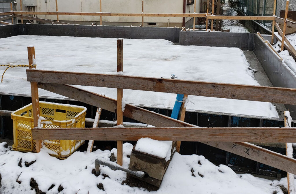 地盤改良工事後に雪が積もった、、問題や追加費用はないのか